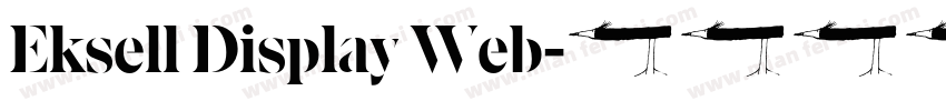 Eksell Display Web字体转换